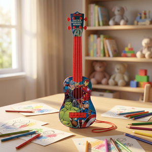 Ukelele de Juguete de Dibujos Animados de 21 Pulgadas, Instrumento Musical de Plástico, Guitarra para Niños para Aprender, Jugar y Regalar - Product Image 3