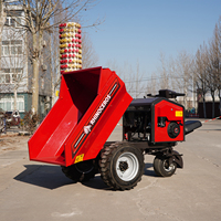 Brouette motorisée Rhinoceros KST700 700 kg à essence Loncin avec siège, démarrage électrique, 3 roues