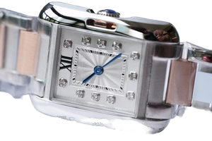 High Quality Business Mechanical <b>Watch</b> Women <b>Leather</b> Strap Sapphire Crystal Dial 30mm Pointer Hands 10m Water for Cartieres - Product Image 6