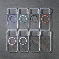 Coque de téléphone transparente avec charge sans fil pour iPhone 18 Pro Max, coque magnétique transparente pour iPhone 17, 16, 16e, 15, 13, 11, 12, 14 Pro Max