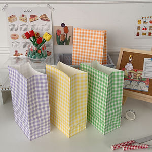 Wins bay màu mô hình tại chỗ in thiết kế sinh nhật Nguồn cung cấp bên lễ hội Cookie Kẹo Gói quà màu hồng sọc túi giấy - Product Image 2