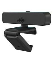 Webcam grand angle HD 1080P avec réglage flexible à 360 degrés, caméra de conférence et microphone intégré