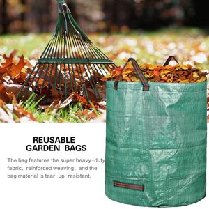 Nhiệm vụ nặng nề collapsable tái sử dụng 32 gallon PE Vườn lá Túi - Product Image 6