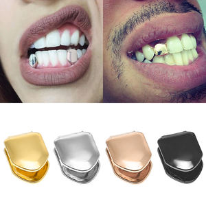 <span class=keywords><strong>Or</strong></span> argent couleur tendance Rock Rapper moule Top bas gril bijoux de corps <span class=keywords><strong>dent</strong></span> unique Bling dents - Product Image 1