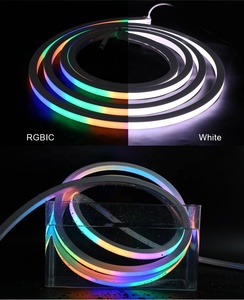 Dải Đèn Neon <span class=keywords><strong>LED</strong></span> RGBIC Dreamcolor Dải Đèn Đuổi Theo Cầu Vồng 12V 24V Băng Neon Linh Hoạt Điều Khiển Từ Xa WiFi BT Tuya Thông Minh - Product Image 5