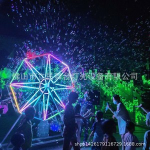 Grande machine à bulles en forme de grande roue Limin, rotation automatique à 360 degrés, équipement de spectacle lumineux LED extérieur - Product Image 4