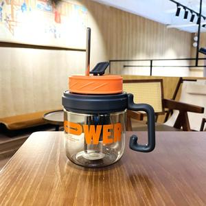 Vaso de Café Portátil de Paja para <span class=keywords><strong>Hombre</strong></span> con Asa, Taza de Agua con Separación de Té para Estudiantes y Campistas, Diseño Femenino - Product Image 4