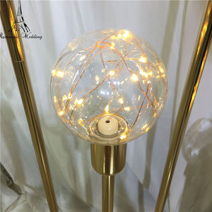 Candelabro de Hierro Dorado de 10 Brazos para Decoración de Bodas, Candelabro Electrónico Alto para Bodas - Product Image 5