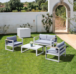 Juego de Muebles de Jardín JN4062-W, Sofá para Exteriores, Ideal para Hoteles, Restaurantes y Terrazas - Product Image 1