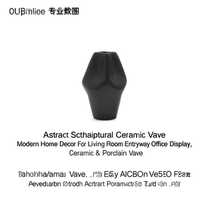 Vaso in Ceramica Scultoreo Astratto, Decorazione Moderna per Soggiorno, Ingresso, Ufficio - Product Image 3