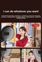Kit d'éclairage annulaire LED pour téléphone portable avec trépied de bureau, idéal pour le streaming en direct et l'amélioration de la beauté de la peau