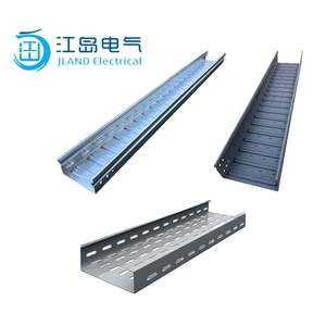 Xây dựng 3000*200*75 độ dày 1.5 mét khay Cáp tàu sân bay với bìa nhúng nóng mạ kẽm Cáp khay hỗ trợ hệ thống - Product Image 1