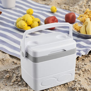 Nevera Portátil <span class=keywords><strong>de</strong></span> Plástico <span class=keywords><strong>de</strong></span> 8.5L <span class=keywords><strong>con</strong></span> Portavasos, Caja para Mantener la Comida Fresca, Caja <span class=keywords><strong>de</strong></span> Hielo Pequeña <span class=keywords><strong>con</strong></span> Cierre para Deportes al Aire Libre y Camping - Product Image 3