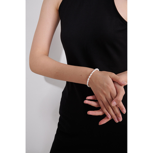JINYOU 1104 Stylish Chain <strong>LOVE</strong> Women High Quality Jewelry Stainless Steel Luxury Natural Pearl Beaded Bracelet <strong>Bangle</strong> - Product Image 5