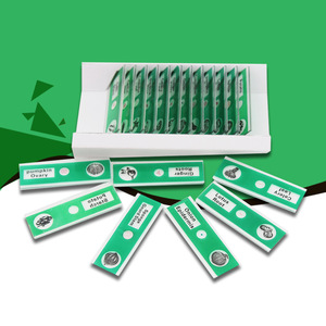 12 diapositivas de plástico para muestras biológicas, fáciles de observar, microscopio para vegetales, educación temprana, exportación, etiqueta en inglés. - Product Image 1