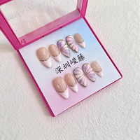 Faux ongles en gel à presser éclaircissants de designer, couvrance totale, fabricant