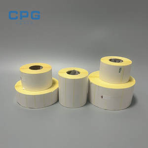 Customized White Self Adhesive Label Paper Direct Thermal Label <b>Sticker</b> 75x50mm 50x30mm 40x20mm Thermal Shipping Label - Product Image 1