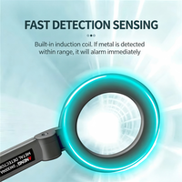 Detector de Metales Portátil Silencioso ANENG, Bobina de 12 cm, Alta Sensibilidad, Plástico ABS DM3004, 1 Año de Garantía para Inspección de Seguridad