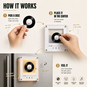 Magnete per Frigorifero in Vinile NFC Rotante con Foto Personalizzata di <span class=keywords><strong>Eminem</strong></span>, Rapper Hip Hop, Regalo per Fan del Rap, Decorazione per la Casa - Product Image 3