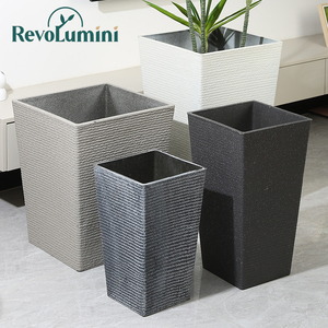 Jardinières Grands Pots Extérieurs Grands Pots De Fleurs Carrés <span class=keywords><strong>Prix</strong></span> Usine Offre Spéciale Résine Extra Grande Jardinière Pour Arbre - Product Image 3