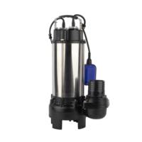 Pompe submersible à vane vortex en acier inoxydable anti-colmatage avec interrupteur à flotteur pour eaux usées de cuisine de restaurant