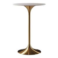 Meubles de restaurant en métal modernes, tabourets de bar et ensembles de tables au design luxueux pour hôtels et bars