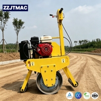 Compacteur d'asphalte vibrant hydraulique, rouleau compresseur à tambour, compacteur portatif pour la construction et la réparation routière