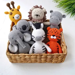 Animali di Peluche Fatti a Mano all'Uncinetto, Adorabili Piccole Bambole <span class=keywords><strong>Amigurumi</strong></span> in Cotone per Bambini, Ordina Ora! - Product Image 2
