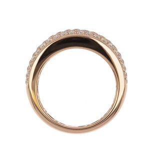 Anillo de latón chapado en oro blanco y oro rosa de 18 quilates, joyería de compromiso y boda para mujer, regalo - Product Image 2