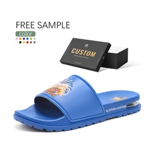 Wholesale Blank Original Brand Logo Kid Slides Sandal Footwear Custom Logo Slide Sandal <b>Slippers</b>,Custom Men Slides With Logo - Product Image 1