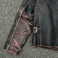 Veste de course Nascar en cuir rétro personnalisée de haute qualité OEM avec patch brodé pour hommes