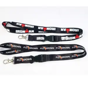 Wholesale Custom Bulk Black Neck Lanyard With Clip