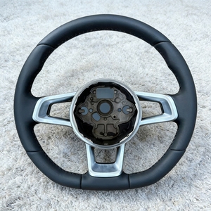 R line พวงมาลัยหนังสำหรับกอล์ฟ4 5 6 <span class=keywords><strong>7</strong></span> GTI R MK7 <span class=keywords><strong>7</strong></span>.5สำหรับ MK5 MK4 MK6 POLO Passat CC B8 <span class=keywords><strong>Jetta</strong></span> GTS GTI GTD POLO GTE <span class=keywords><strong>GLI</strong></span> - Product Image 1