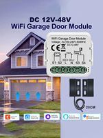 Modul Saklar Pintu Garasi WiFi DC 12V-48V, Pembuka Gerbang Pintar