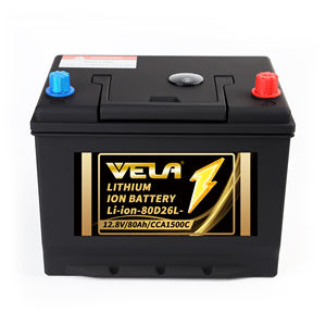 แบตเตอรี่ลิเธียมกำลังสูง 80D26L 12.8V 80Ah ลิเธียมไอออน สำหรับสตาร์ทรถ SUV/RV/รถบรรทุก/รถบัส/เรือ - Product Image 1