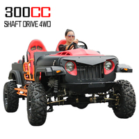 Quadricycle à essence 300CC à quatre roues motrices, UTV, ATV, voiturette de golf, buggy pour adultes