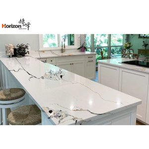 2023 Horizon 2cm <span class=keywords><strong>pietra</strong></span> sinterizzata cristallo bianco calacatta lastra di quarzo in magazzino lastra di quarzo <span class=keywords><strong>pietra</strong></span> artificiale da 20mm - Product Image 5