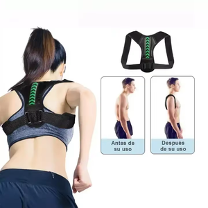 Corrector <span class=keywords><strong>de</strong></span> Postura Ajustable para Hombres, Mujeres y Niños - Soporte <span class=keywords><strong>de</strong></span> Clavícula Transpirable para Enderezar la Espalda Baja y Mejorar la Columna Vertebral - Product Image 1