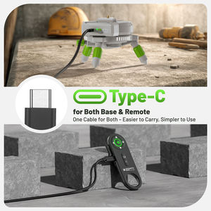 Base pivotante <span class=keywords><strong>Huepar</strong></span> AT5 pour niveau laser, adaptateur de niveau laser, base rotative à 360 degrés, support de trépied - Product Image 6