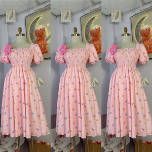 Vestido de Verano para <span class=keywords><strong>Mujer</strong></span>, Estilo Babydoll con Estampado Floral, Moda 2024, Casual, Precio Razonable, Lavable, Fabricación Personalizada, Vestido Bonito - Product Image 5