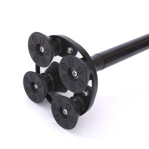 Bastón de aluminio para personas mayores, antideslizante, plegable, retráctil, con luz, negro, para senderismo. - Product Image 2