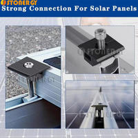 Accessoires de système de montage solaire en gros Pince centrale et pince d'extrémité pour panneau solaire
