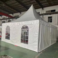 Carpa de Jardín para Eventos Deportivos, Carpa Impermeable de PVC para Bodas y Fiestas, Carpa de Aluminio para Ferias Comerciales y Exposiciones de 6x6, 8x8, 10x10m