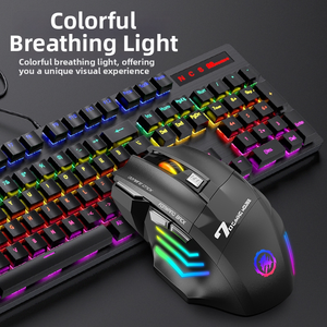 เมาส์เกมมิ่งไร้สายแบบเงียบ 2.4G BT โหมดคู่ ชาร์จได้ ปุ่ม 7 ปุ่ม ด้านขวาแบบออปติคอล ไฟ RGB หายใจได้ มีสินค้าในสต็อก - Product Image 2
