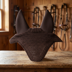 Breathable Durable Reusable Safe Reliable Equestrian Horse Ear Bonnets <b>Fly</b> Guard Noise Reduction Large Animal Riding Accessories - Product Image 3