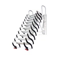 Escalier télescopique électrique automatique moderne en métal pour grenier, pliable et dissimulé, pour usage domestique intérieur, gain de place