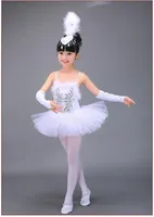 Costume de Ballet Professionnel Lac des Cygnes Blanc pour Enfants, Robe de Ballerine Filles, Robe de Ballet Enfant, Tenue de Danse Fille