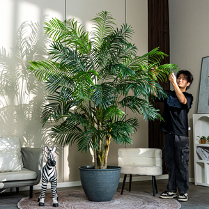 Palmera Artificial, Planta Artificial de Bambú, Planta Verde con Maceta <span class=keywords><strong>para</strong></span> Decoración Interior y <span class=keywords><strong>Exterior</strong></span> - Product Image 4
