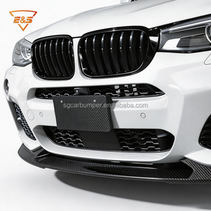 Divisor Delantero de Fibra de Carbono Estilo 3D para BMW X3 F25 X4 F26 <span class=keywords><strong>M</strong></span> Sport MT, Kit de Carrocería, Autopartes - Product Image 3