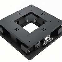 Plataforma Motorizada de Alineación de 3 Ejes UVW |   Corrección de X, Y y Theta |   Precisión Submicrométrica |   Alineación de semiconductores OLED |   OEM